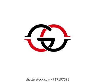 GO Logo letter black red