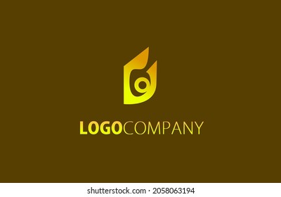 Logotipo GO monograma moderno diseño vector simple gradiente creativo.