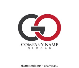 Go Logo Template Vector