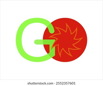 GO Logo vector for activities, business and production