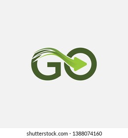 go logo vector desings green colour