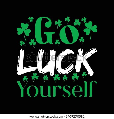 Go Luck YourSelf illustrations with patches for t-shirts and other uses