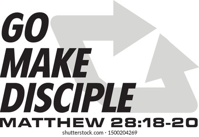 GO MAKE DISCIPLE VECTOR DESIGN 