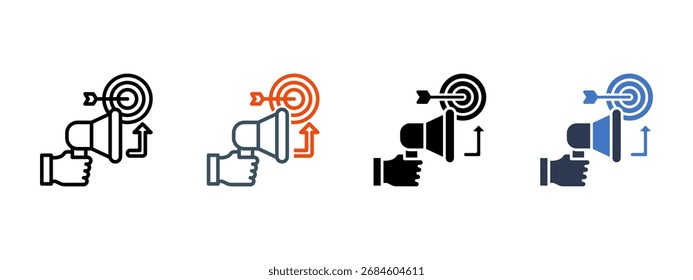 Go To Market Strategy multiple icon style vector illustration