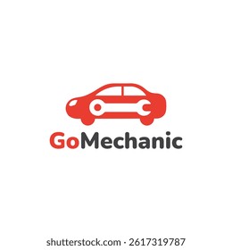 Go Mechanic Logo Sport Workshop