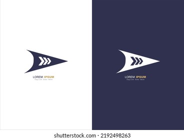 Go Moving Forward design Combined with Arrow Logo Vector