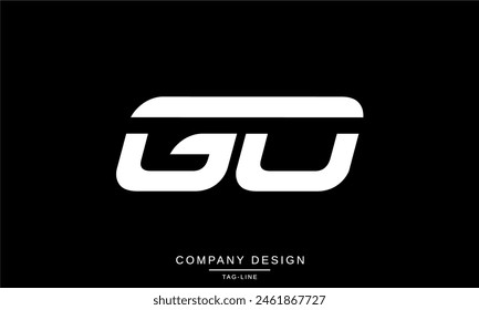 GO, OG Abstract Letters Logo Monogram Design Font Icon