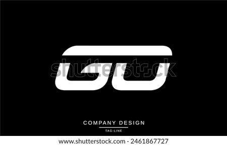 GO, OG Abstract Letters Logo Monogram Design Font Icon