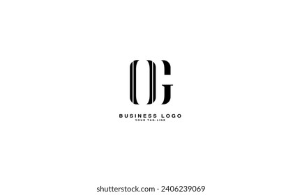 GO, OG, G, O, Abstract Letters Logo monogram
