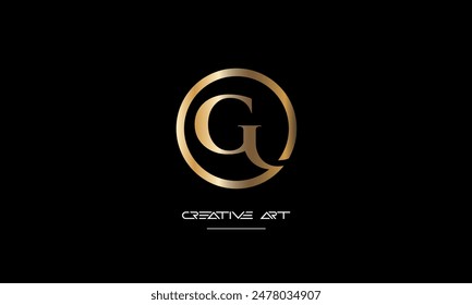 GO, OG, G, O abstract letters logo monogram