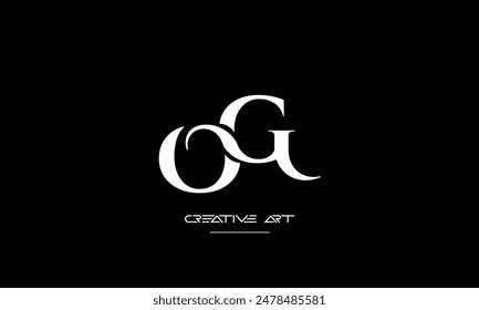 GO, OG, G, O abstract letters logo monogram