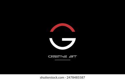 GO, OG, G, O abstract letters logo monogram
