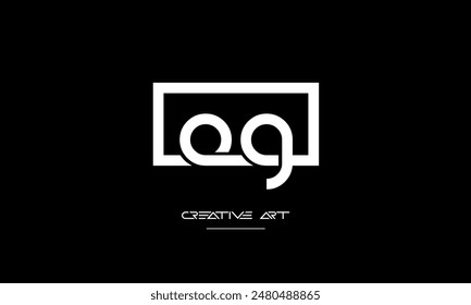 GO, OG, G, O letras abstractas logo monograma