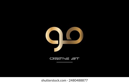 GO, OG, G, O abstract letters logo monogram