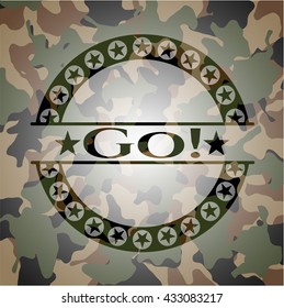 ¡Vamos! sobre el patrón camuflado