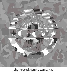 Go! on grey camo pattern