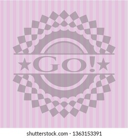 Go! pink emblem