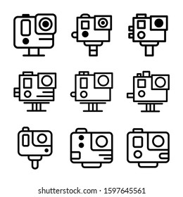 go pro icon isolated sign symbol vector illustration - Collection of high quality black style vector icons
