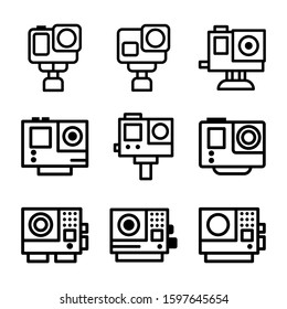 go pro icon isolated sign symbol vector illustration - Collection of high quality black style vector icons
