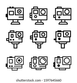 go pro icon isolated sign symbol vector illustration - Collection of high quality black style vector icons
