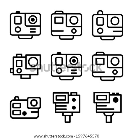 go pro icon isolated sign symbol vector illustration - Collection of high quality black style vector icons
