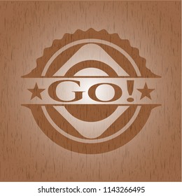 Go! realistic wood emblem