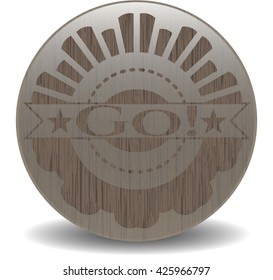 Go! realistic wood emblem