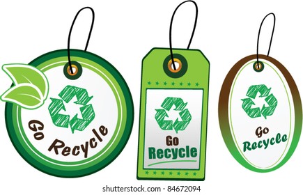 Go Recycle label set