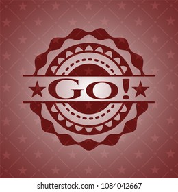  Go! red emblem. Vintage.