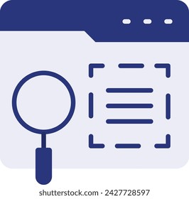 Go and Replace Tool vector icon design, Webdesign and Development symbol, user interface or graphic sign, website engineering illustration, Find and Search in Script concept