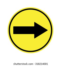Go Right sign