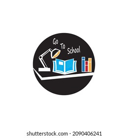 Go To School icon and symbol vector template