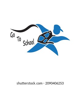 Go To School icon and symbol vector template
