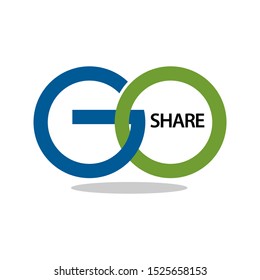 Go share icon. vector. illustration in vector format. flat design