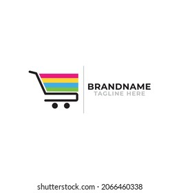 Go shopping shop logo icon vector Template.