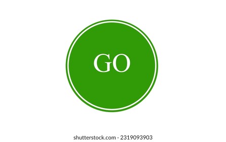 Go sign with green and white color