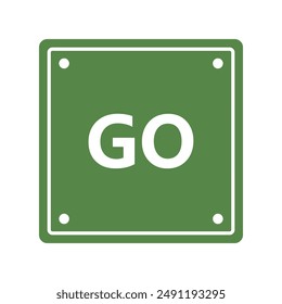 Go sing icon illustrated on background
