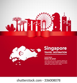 Go to singapore vector