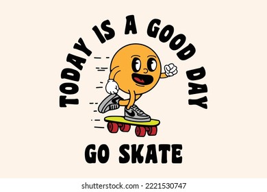 go skate Streetwear aesthetic vector design