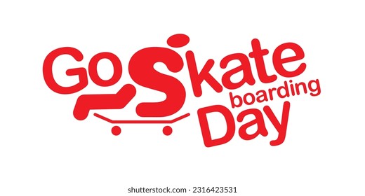 Go Skateboarding Skate Day June 21 21st Logo Symbol Sigil Sign Vector EPS PNG Clip Art No Transparent Background 