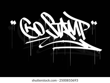 GO STAMP graffiti tag style design