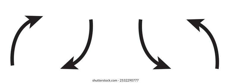  go straight this way one way only u turn left and right arrow icon  vector set illustration 