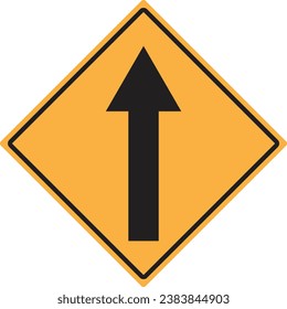 Go straight traffic sign . Go straight direction traffic sign vector