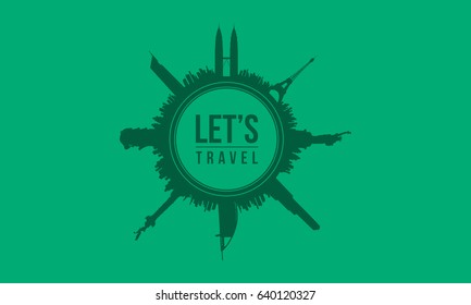 Go travel holiday background collection