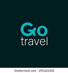 Go travel logo vector Letter G Air Travel