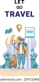 Let’s Go Travel - Modern Travel Illustration
This fresh and engaging travel-themed illustration is perfect for promoting travel experiences. 