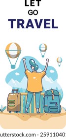 Let’s Go Travel - Modern Travel Illustration
This fresh and engaging travel-themed illustration is perfect for promoting travel experiences. 