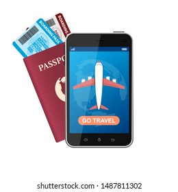 Go travel stylish vector design illustration isolated on white background