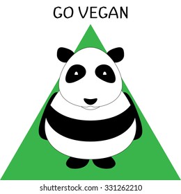 Go vegan panda