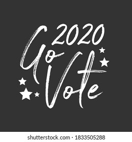 Go Vote, 2020 Election, American Election, Go Vote Sign, Vector Illustration Background